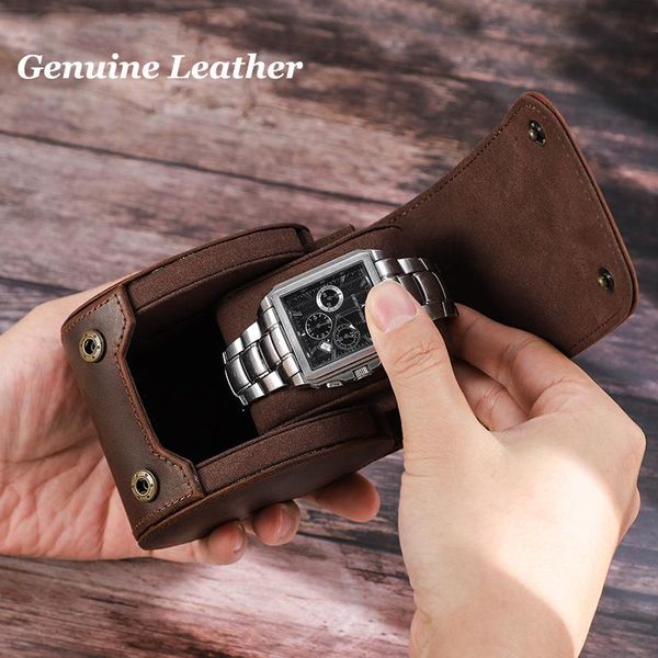 watch boxes & cases genuine leather roll box watches case holder portable vintage display cover jewelry bracelet storage slid in out, Black;blue
watch boxes & cases genuine leather roll box watches case holder portable vintage display cover jewelry bracelet storage slid in out, Black;blue