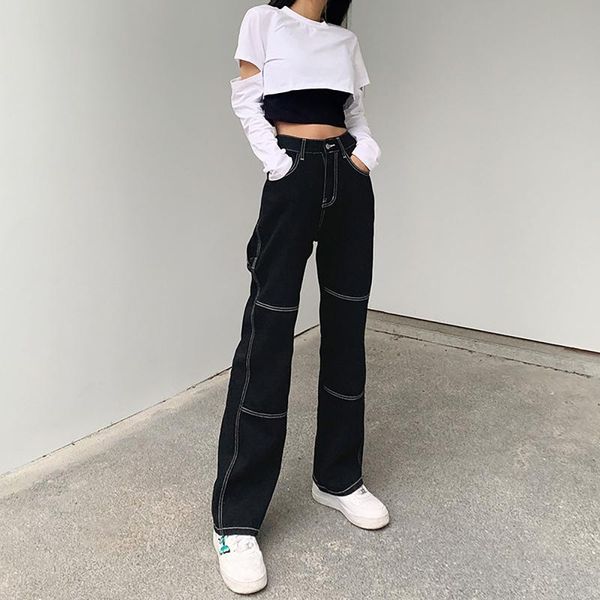 women's jeans woman high waist wide leg denim straight pants autumn winter clothing streetwear vintage harajuku, Blue
women's jeans woman high waist wide leg denim straight pants autumn winter clothing streetwear vintage harajuku, Blue