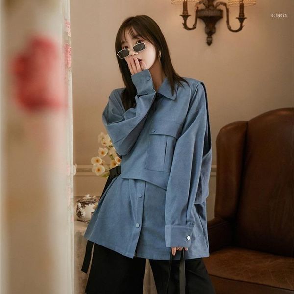 autumn simple style solid loose shirt + functional wind vest fashion cool blouse two-piece women1, White
autumn simple style solid loose shirt + functional wind vest fashion cool blouse two-piece women1, White