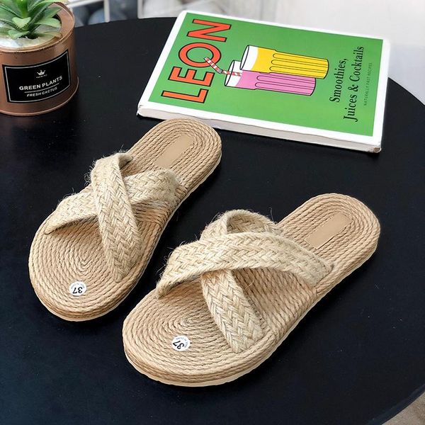 women natural raffia flat slide sandals straw toe post flip flops for vacation slippers, Black
women natural raffia flat slide sandals straw toe post flip flops for vacation slippers, Black