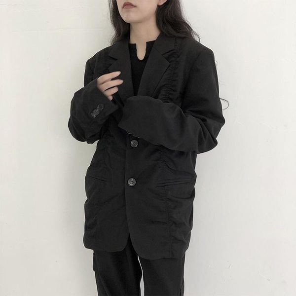 women's suits & blazers casual suit yamamoto dark large design sense pleated black versatile coat early autumn top, White;black
women's suits & blazers casual suit yamamoto dark large design sense pleated black versatile coat early autumn top, White;black