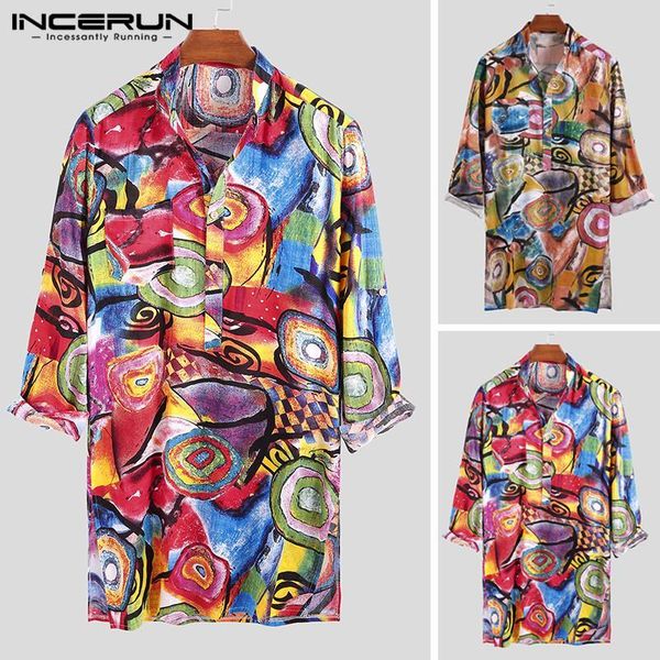 fashion printed long sleeve shirts men stand collar loose blouse incerun man ethnic button irregular floral camisa masculina 5xl men's, White;black
fashion printed long sleeve shirts men stand collar loose blouse incerun man ethnic button irregular floral camisa masculina 5xl men's, White;black