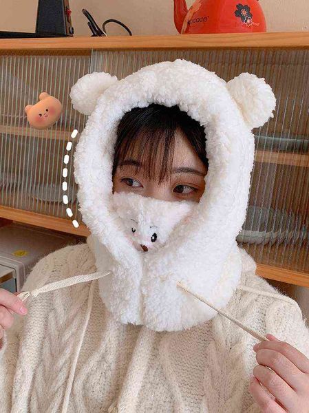 autumn winter new women warm cap outdoor hooded collar head cover thick plush velvet mask scarf 3pcs/set hat, Blue;gray
autumn winter new women warm cap outdoor hooded collar head cover thick plush velvet mask scarf 3pcs/set hat, Blue;gray