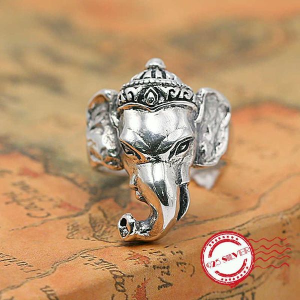 cluster rings s925 sterling silver men's ring retro personality fashion jewelry elephant animal beast modeling 2021 gift to send lover, Golden;silver
cluster rings s925 sterling silver men's ring retro personality fashion jewelry elephant animal beast modeling 2021 gift to send lover, Golden;silver