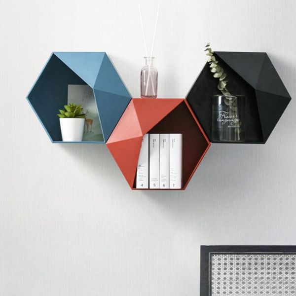 nordic wall-mounted decoration geometric shaped storage shelf living room frame hexagon rack of punch hooks & rails
nordic wall-mounted decoration geometric shaped storage shelf living room frame hexagon rack of punch hooks & rails