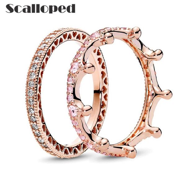 wedding rings scalloped fashion rose gold princess crown women engagement party stacking zircon jewelry valentine's day gifts, Slivery;golden
wedding rings scalloped fashion rose gold princess crown women engagement party stacking zircon jewelry valentine's day gifts, Slivery;golden
