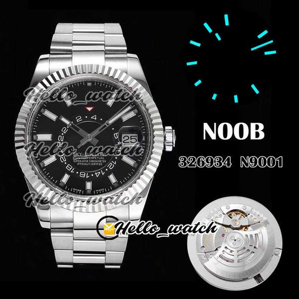 designer watches n sky a9001 automatic mens watch 326934 fluted bezel black dial stick markers dual time zone stainless steel bracelet hwrx, Slivery;brown
designer watches n sky a9001 automatic mens watch 326934 fluted bezel black dial stick markers dual time zone stainless steel bracelet hwrx, Slivery;brown