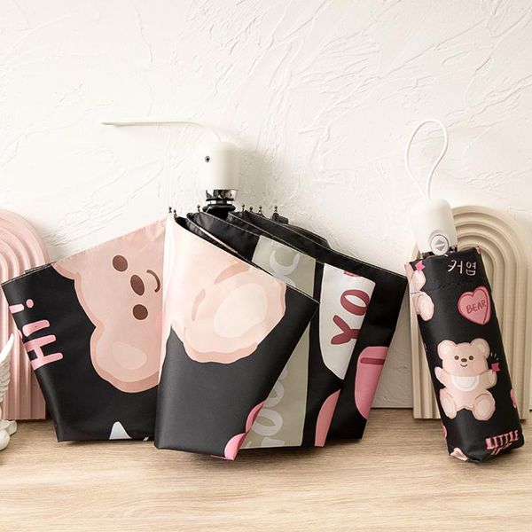 umbrellas cute bear rain umbrella women automatic folding anti-uv black coating student portable five fold parasol
umbrellas cute bear rain umbrella women automatic folding anti-uv black coating student portable five fold parasol