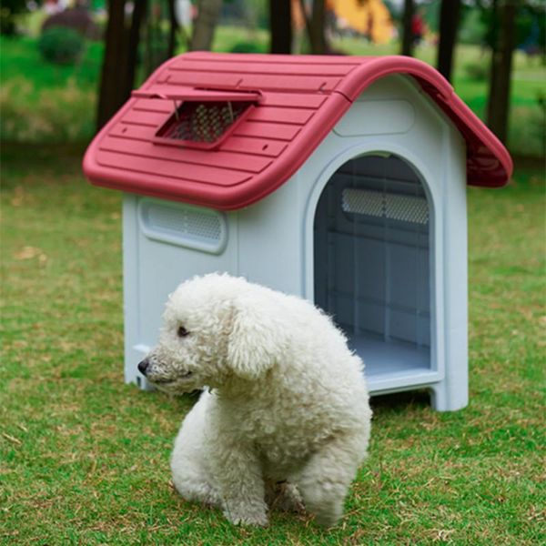waterproof dog house plastic luxury small breathable pet kennel indoor outdoor washable home supply kennels & pens
waterproof dog house plastic luxury small breathable pet kennel indoor outdoor washable home supply kennels & pens