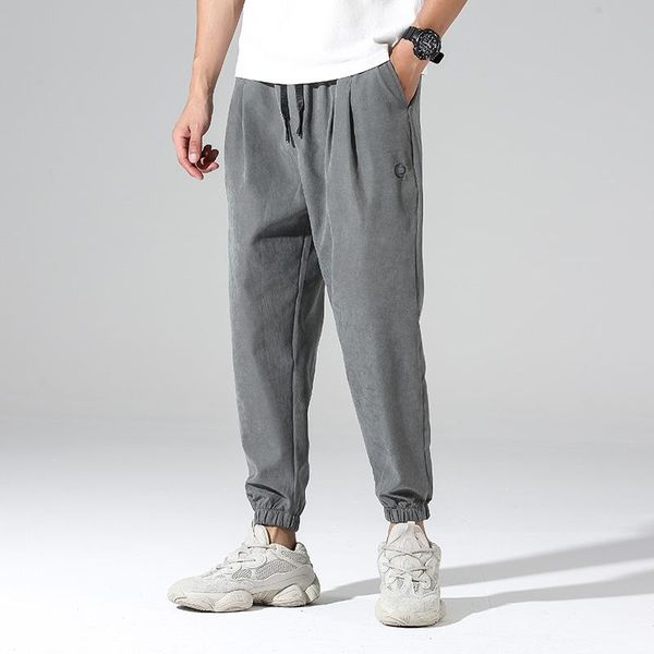 aprilmomo 2021 men's loose-fitting casual trousers embroidery solid color fashion simple lace-up pants, Black
aprilmomo 2021 men's loose-fitting casual trousers embroidery solid color fashion simple lace-up pants, Black