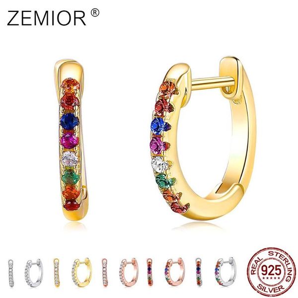 hoop & huggie zemior sterling silver 925 earrings for women gold color sparkling cubic zircon earring valentine's day gift fashion jewe, Golden;silver
hoop & huggie zemior sterling silver 925 earrings for women gold color sparkling cubic zircon earring valentine's day gift fashion jewe, Golden;silver