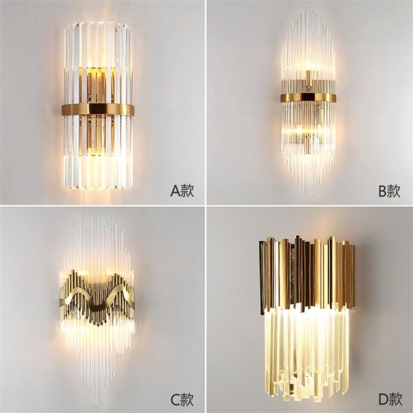 wall lamp modern luxury luster crystal lampa living room european sconce lights nordic corridor bedroom bedside e14 fixtures
wall lamp modern luxury luster crystal lampa living room european sconce lights nordic corridor bedroom bedside e14 fixtures