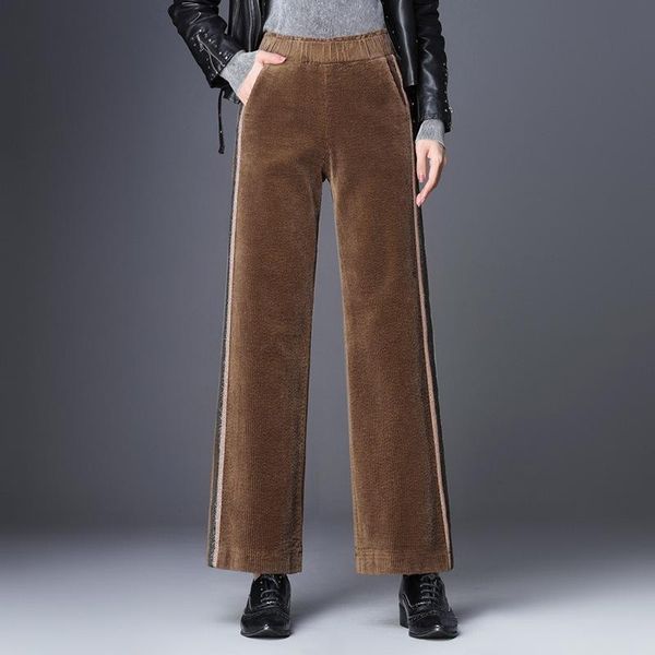 women's pants & capris corduroy wide leg ladies high waist loose side stripes thick, Black;white
women's pants & capris corduroy wide leg ladies high waist loose side stripes thick, Black;white