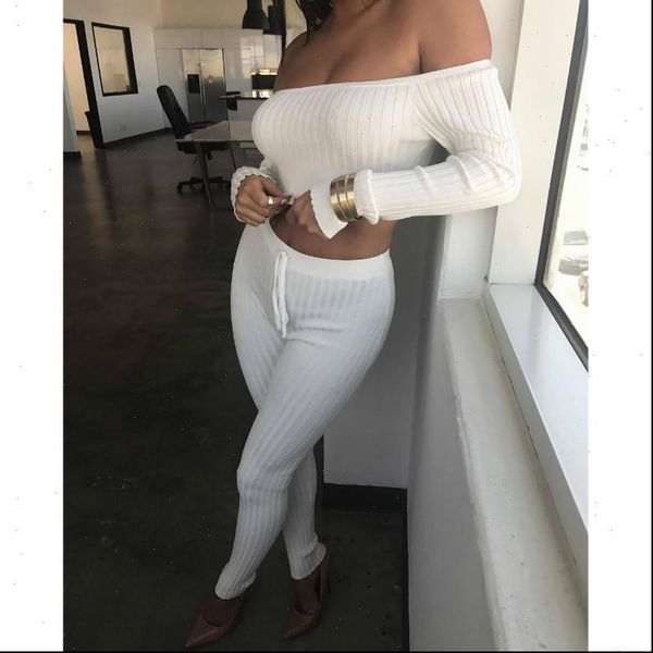 off shoulder tracksuit set 2pcs women tracksuits t shirt crop drawstring pants fitness bodycon suits female casual home suit, Gray
off shoulder tracksuit set 2pcs women tracksuits t shirt crop drawstring pants fitness bodycon suits female casual home suit, Gray