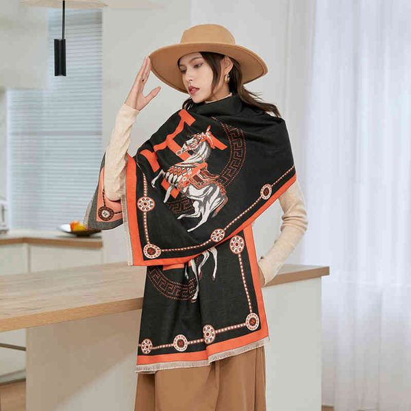 design new fashion thickened warm double-sided scarf women's printed imitation cashmere shawl, Blue;gray
design new fashion thickened warm double-sided scarf women's printed imitation cashmere shawl, Blue;gray