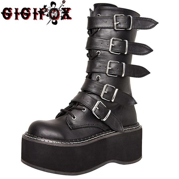 gigifox brand big sizes 43 platform heels belt buckles fashion cool black gothic motorcycles chunky boots shoes woman boots 211103
gigifox brand big sizes 43 platform heels belt buckles fashion cool black gothic motorcycles chunky boots shoes woman boots 211103