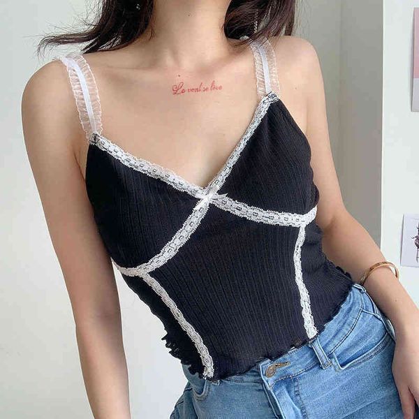 bras women spaghetti strap deep v fairy grunge female lace trim camis 2021 summer ribbed backless crop streetwear hdgn, Red;black
bras women spaghetti strap deep v fairy grunge female lace trim camis 2021 summer ribbed backless crop streetwear hdgn, Red;black