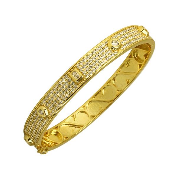 bangle design fashion charm luxury gold color natural stones copper zirconia rhinestone cuff trendy, Black
bangle design fashion charm luxury gold color natural stones copper zirconia rhinestone cuff trendy, Black