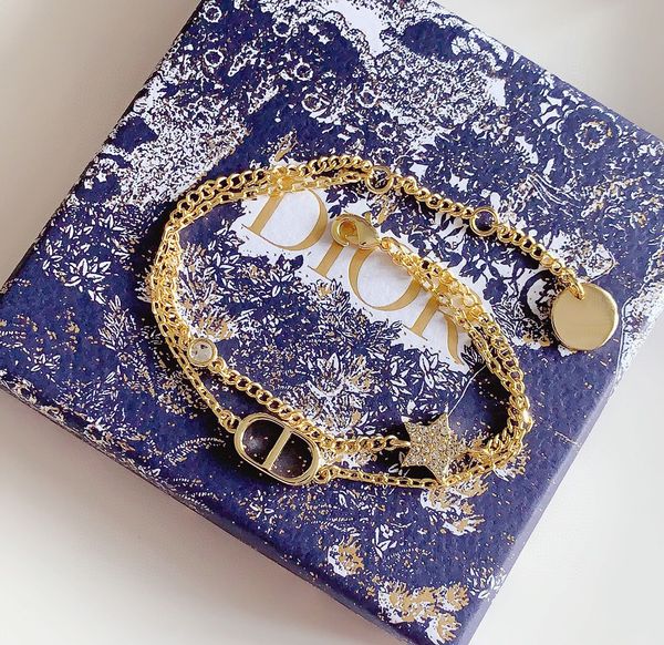 d family's 21 year new cd two piece female di family five pointed star women's gold letter rhine-stone bracelet, Silver
d family's 21 year new cd two piece female di family five pointed star women's gold letter rhine-stone bracelet, Silver