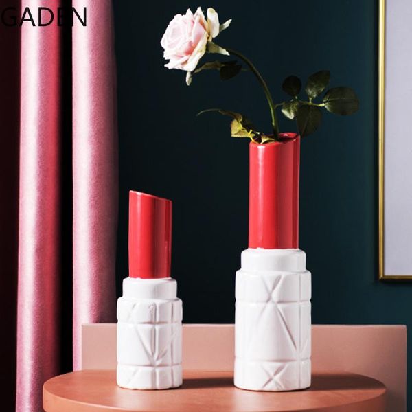 vases ceramic lipstick vase modern dried flower arrangement accessories creative home decoration living room countertop
vases ceramic lipstick vase modern dried flower arrangement accessories creative home decoration living room countertop