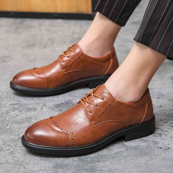 dress shoes 2021 spring leather fashion for men casual office lace-up oxford wedding elegant suit business formal oxfords h2jj, Black
dress shoes 2021 spring leather fashion for men casual office lace-up oxford wedding elegant suit business formal oxfords h2jj, Black