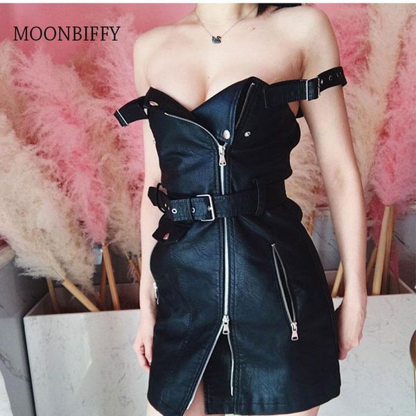women's swimwear spring autumn gothic backless dress 2021 pu leather womens strap mini sash zipper black sundress vestidos, White;black
women's swimwear spring autumn gothic backless dress 2021 pu leather womens strap mini sash zipper black sundress vestidos, White;black