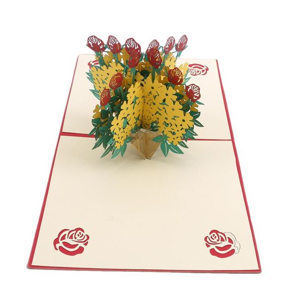 greeting cards 3d postcard creative up birthday party invitation rose basket card with envelope
greeting cards 3d postcard creative up birthday party invitation rose basket card with envelope