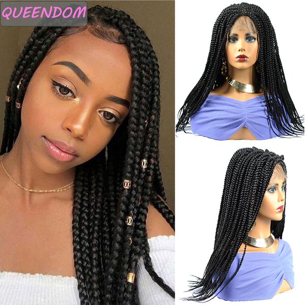 long synthetic braided lace front wigs ombre box braids wigs for women high temperature african braided lace wigs with baby hair, Black
long synthetic braided lace front wigs ombre box braids wigs for women high temperature african braided lace wigs with baby hair, Black