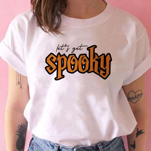women's t-shirt clothes for women 2021 fall creative let's get spooky print short sleeve white halloween cartoon basic tee shirt
women's t-shirt clothes for women 2021 fall creative let's get spooky print short sleeve white halloween cartoon basic tee shirt