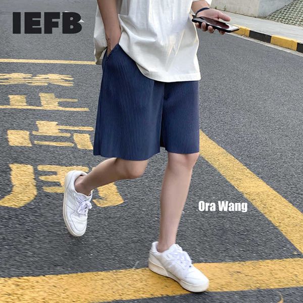iefb men's oversize casual shorts man loose wide leg pants summer fashion pleated green knee length 210714, White;black
iefb men's oversize casual shorts man loose wide leg pants summer fashion pleated green knee length 210714, White;black