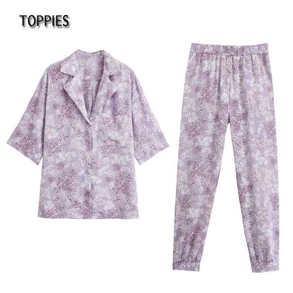 casual flower printing pants set woman short sleeve shirts leisure sleepwear two piece 210421, White
casual flower printing pants set woman short sleeve shirts leisure sleepwear two piece 210421, White