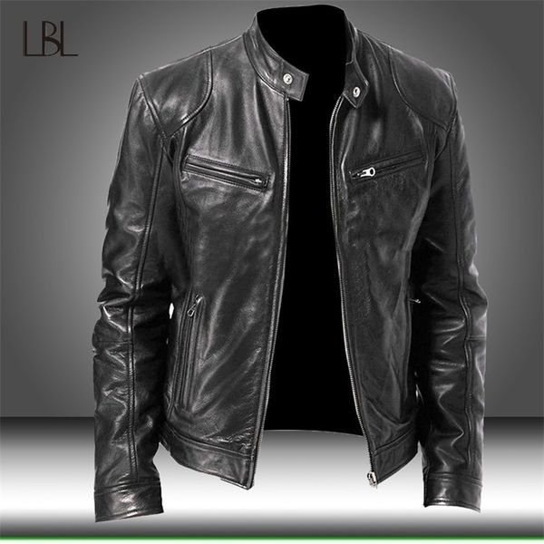 winter leather jacket men warm motorcycle pu jacket slim fit male autumn faux leather coat men's casual zipper warm windbreaker 211130, Black
winter leather jacket men warm motorcycle pu jacket slim fit male autumn faux leather coat men's casual zipper warm windbreaker 211130, Black