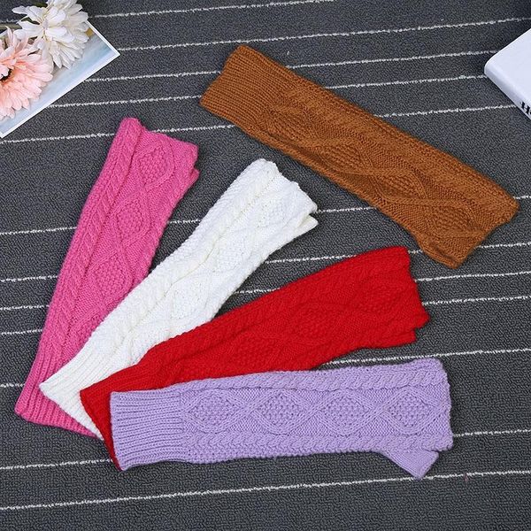 fingerless gloves solid color knit women' arm warmer wrist winter spring black & white knitted mitten, Blue;gray
fingerless gloves solid color knit women' arm warmer wrist winter spring black & white knitted mitten, Blue;gray