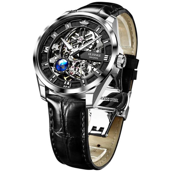 wristwatches oupinke men's automatic mechanical watch skeleton design 50m waterproof sapphire mirror leather strap male watches, Slivery;brown
wristwatches oupinke men's automatic mechanical watch skeleton design 50m waterproof sapphire mirror leather strap male watches, Slivery;brown