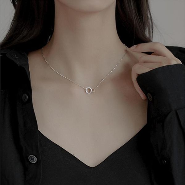 circle necklace 2021 female light luxury niche design feeling round square lock chain ins wind to send girlfriend pendant necklaces, Silver
circle necklace 2021 female light luxury niche design feeling round square lock chain ins wind to send girlfriend pendant necklaces, Silver