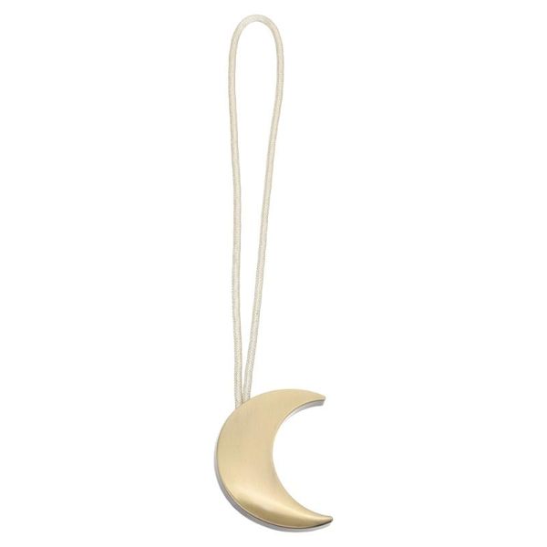 curtain & drapes 1pc magnetic buckle practical punch moon shape tieback
