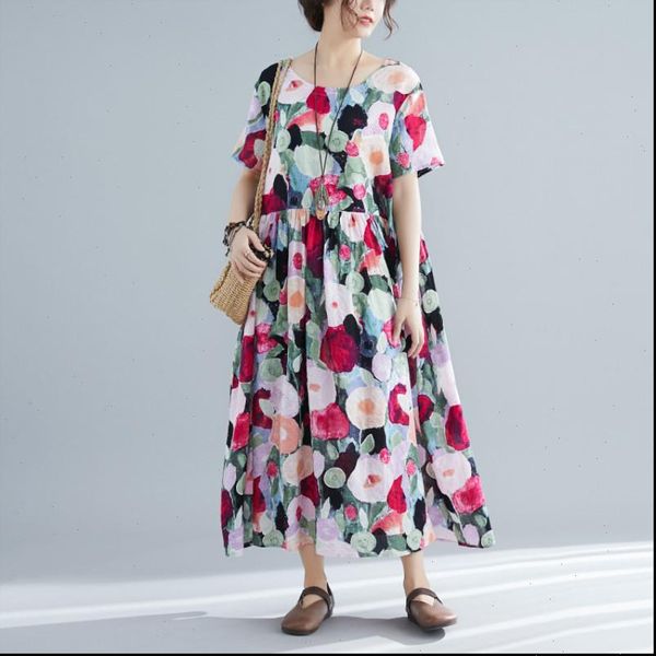 style cotton floral korean women dresses version of fashion loose casual summer short sleeved, Black;gray
style cotton floral korean women dresses version of fashion loose casual summer short sleeved, Black;gray