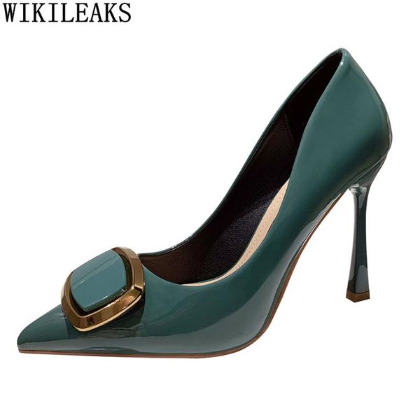 dress shoes high heels patent leather pumps women wedding for bride party zapatos de mujer, Black
dress shoes high heels patent leather pumps women wedding for bride party zapatos de mujer, Black