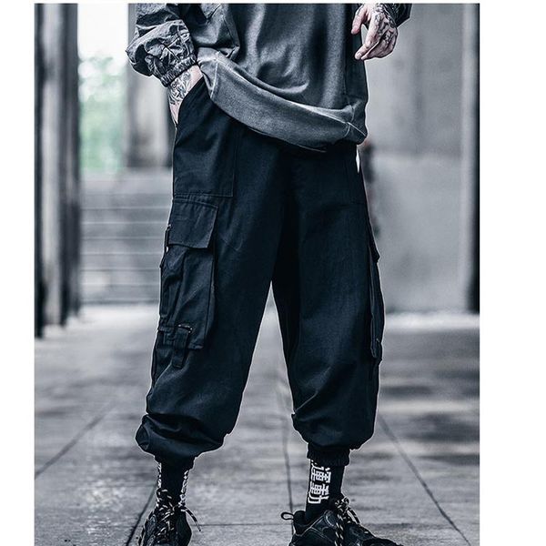 men's pants harem trousers summer harajuku functional style overalls loose and comfortable multi pocket hip hop joggers, Black
men's pants harem trousers summer harajuku functional style overalls loose and comfortable multi pocket hip hop joggers, Black