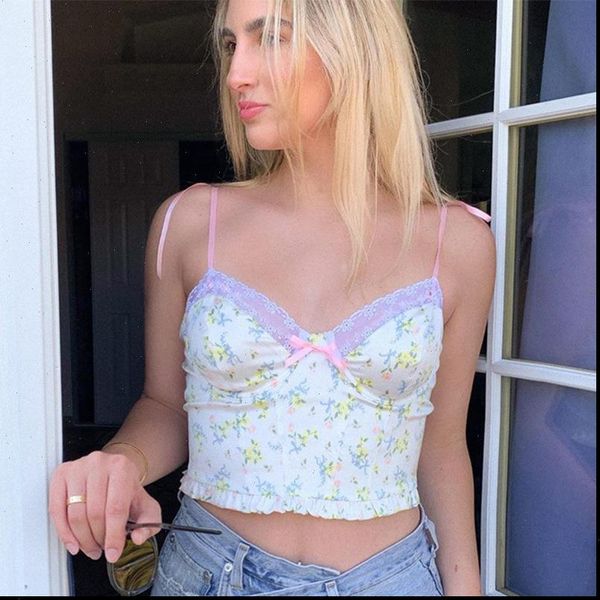 girls v neck womens tanks camisole sweet lace splicing floral print sleeveless midriff baring slim for dating shopping, White
girls v neck womens tanks camisole sweet lace splicing floral print sleeveless midriff baring slim for dating shopping, White