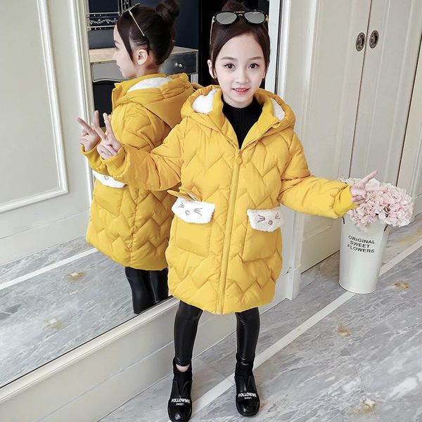 down coat children cute cartoon mid-length cotton-padded jacket kids thick warm hooded outerwear teenage girls solid color parka snowsuit, Blue;gray
down coat children cute cartoon mid-length cotton-padded jacket kids thick warm hooded outerwear teenage girls solid color parka snowsuit, Blue;gray