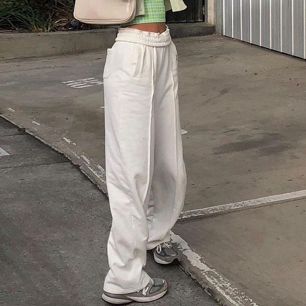 women oversized trousers wide leg high waisted pants cotton solid white sweatpants for sportswear joggers women's & capris, Black;white
women oversized trousers wide leg high waisted pants cotton solid white sweatpants for sportswear joggers women's & capris, Black;white