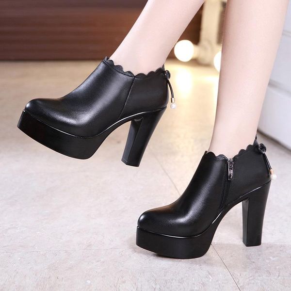 plus size 32-43 office shoes block heels platform women 2021 fall winter deep high heel pumps ladies shoe with fur dress, Black
plus size 32-43 office shoes block heels platform women 2021 fall winter deep high heel pumps ladies shoe with fur dress, Black