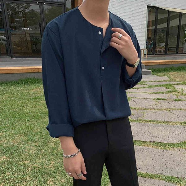 men's jackets long-sleeve male shirt with a round collar, plain, thin korean-style for boys tz3e, Black;brown
men's jackets long-sleeve male shirt with a round collar, plain, thin korean-style for boys tz3e, Black;brown