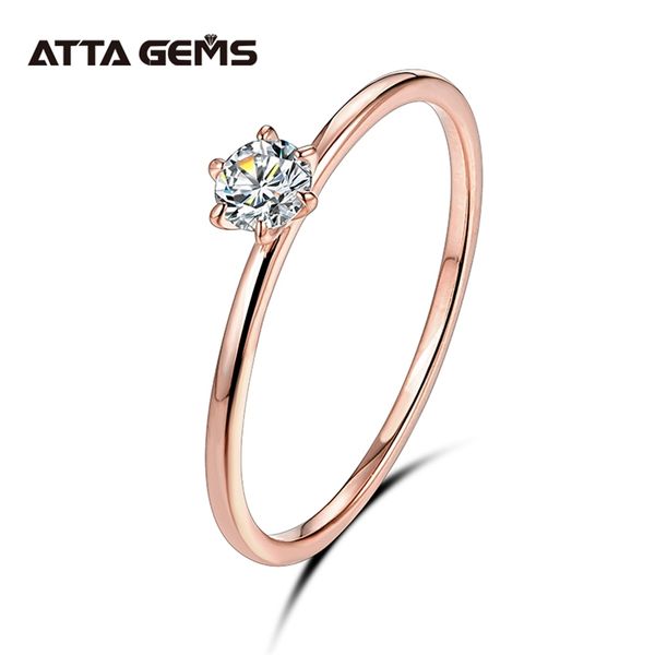 18k rose gold ring for women 0.2ct test past d diamond solitaire wedding band engagement bridal 211217, Slivery;golden
18k rose gold ring for women 0.2ct test past d diamond solitaire wedding band engagement bridal 211217, Slivery;golden