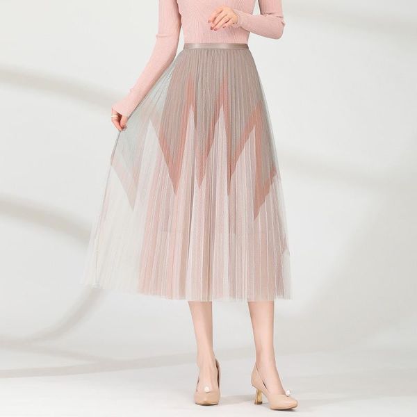 skirts 2021 summer woman skirt net yarn loose elastic waist tender elegant temperament intellectual pleated long, Black
skirts 2021 summer woman skirt net yarn loose elastic waist tender elegant temperament intellectual pleated long, Black