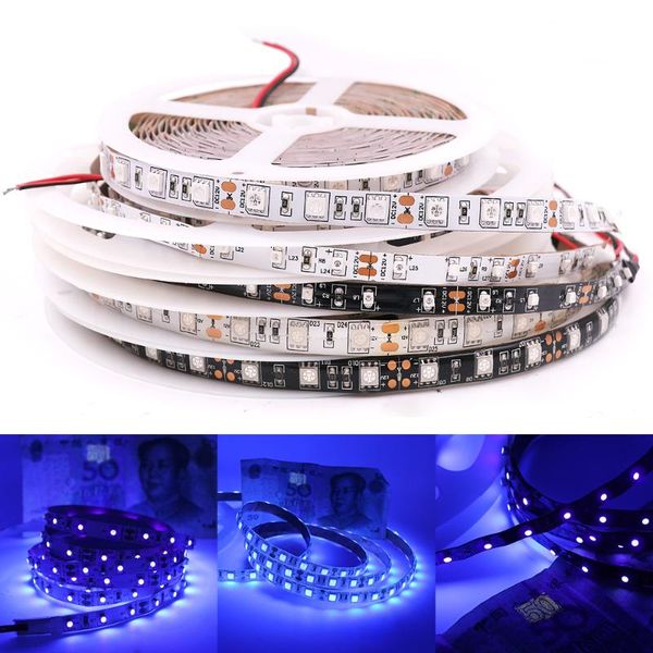 5m uv led strip light 12v purple flexible tape 2835 waterproof ribbon 60 120 ultraviolet lamp white/black strips
5m uv led strip light 12v purple flexible tape 2835 waterproof ribbon 60 120 ultraviolet lamp white/black strips