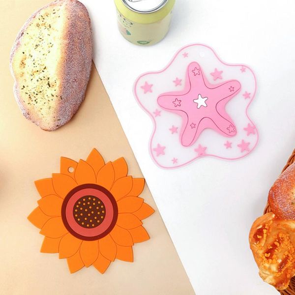 mats & pads 1pc multifunctional silicone starfish sunflower non-slip heat resistant placemat pot holder mat kitchen-table tools
mats & pads 1pc multifunctional silicone starfish sunflower non-slip heat resistant placemat pot holder mat kitchen-table tools