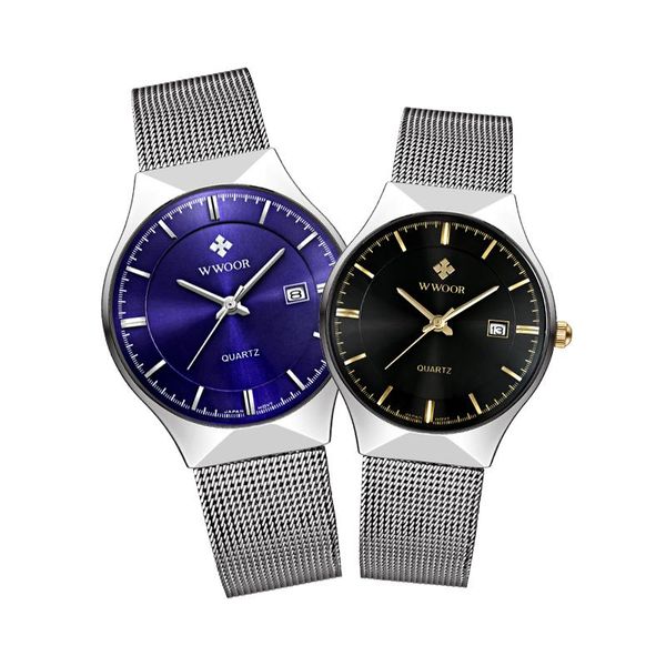 wristwatches wwoor men business quartz watch stainless steel disc modern casual ultra-thin sports strap, Slivery;brown
wristwatches wwoor men business quartz watch stainless steel disc modern casual ultra-thin sports strap, Slivery;brown