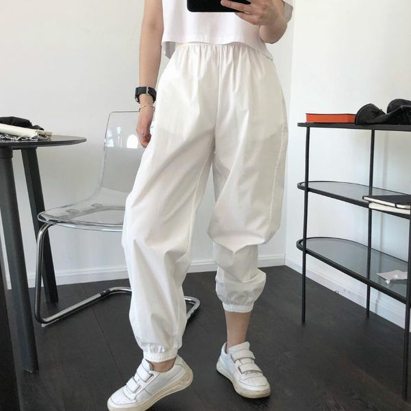 women's pants & capris summer 2021 women loose thin jogger europe and america style street fashion casual high waist long trousers stre, Black;white
women's pants & capris summer 2021 women loose thin jogger europe and america style street fashion casual high waist long trousers stre, Black;white